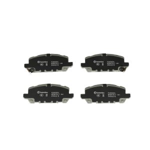 Brembo Brake Kit, Ceramic Brake Pads, 282 Millimeter UV Coated Solid Cast Iron One Piece Rotor, With Rotors/ Pads/ Shims/ Mounting Hardware – KT00A42