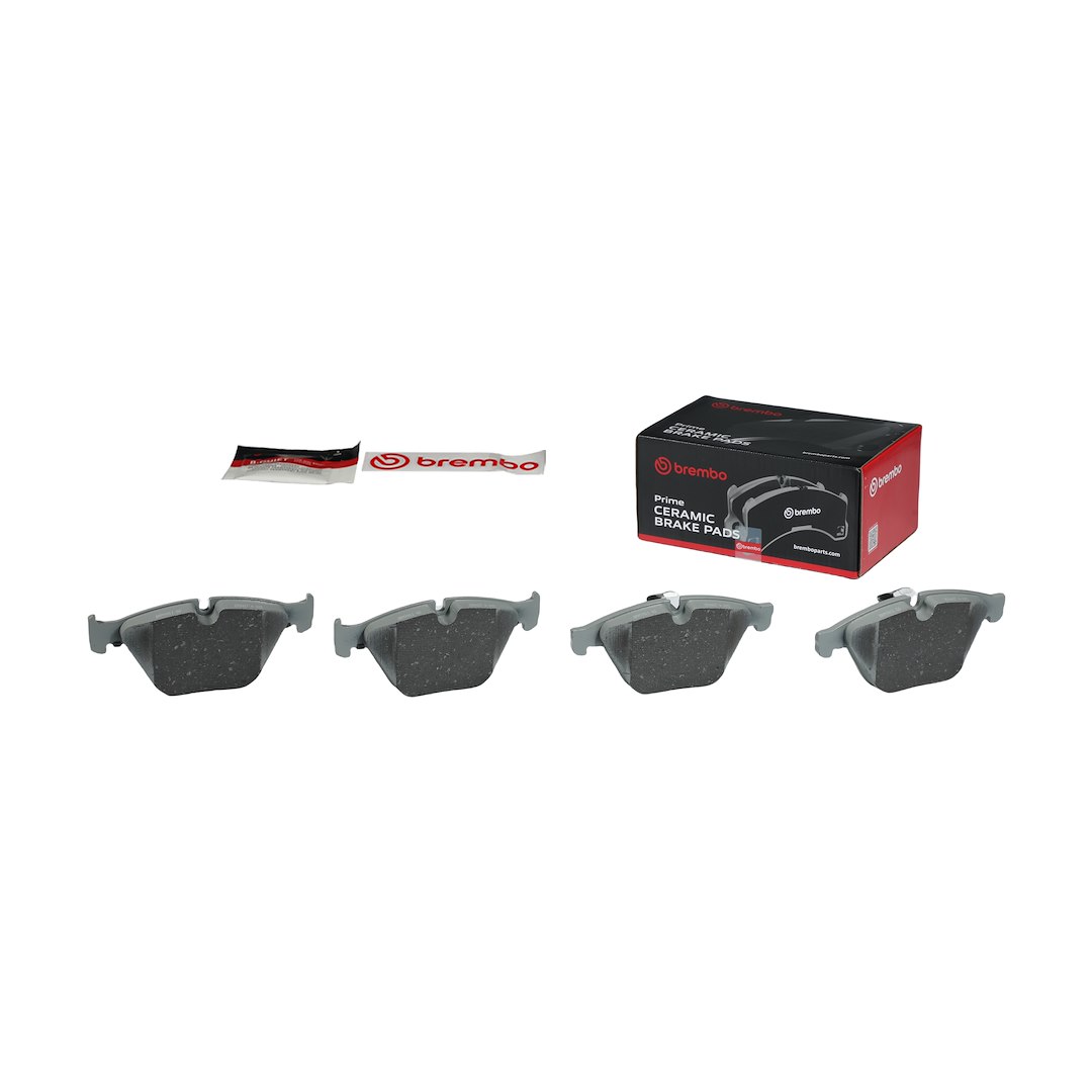 Brembo Brake Pad, Nao, Fmsi Number D1505-8706, Ceramic, Set of 4 – P06074N