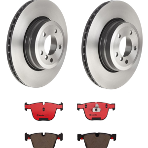 Brembo Brake Kit, Ceramic Brake Pads, 345 Millimeter Vented High Carbon Cast Iron One Piece Rotor – KT00A77