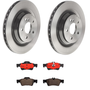 Brembo Brake Kit, Ceramic Brake Pads, 320 Millimeter Vented High Carbon Cast Iron One Piece Rotor – KT00A84