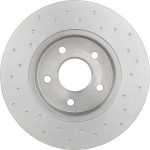 Brembo Brake Kit, Ceramic Brake Pads, 280 Millimeter UV Coated Xtra Solid Cross-Drilled Cast Iron One Piece Rotor – KTX0095
