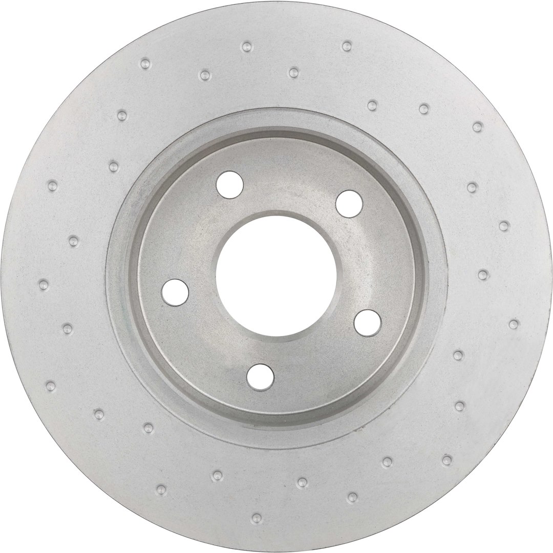 Brembo Brake Kit, Ceramic Brake Pads, 280 Millimeter UV Coated Xtra Solid Cross-Drilled Cast Iron One Piece Rotor – KTX0095