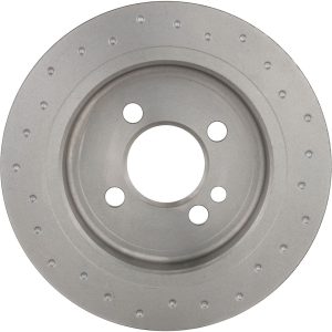 Brembo Brake Kit, Ceramic Brake Pads, 259 Millimeter Xtra Solid Cross Drilled High Carbon Cast Iron One Piece Rotor – KTX0160