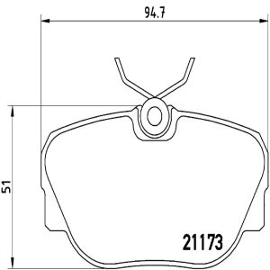 Brembo Brake Pad, Fmsi Number D493-7373, Low-Metallic, Set of 4, With Hardware – P06010