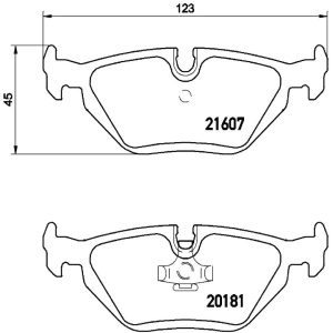 Brembo Brake Pad, Fmsi Number D763-7631, Low-Metallic, Set of 4 – P06013