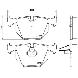 Brembo Brake Pad, Fmsi Number D683-7427, Low-Metallic, Set of 4 – P06020