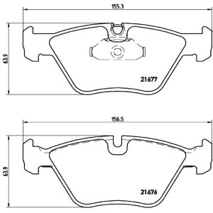 Brembo Brake Pad, Fmsi Number D725-7592/ D1410-8522, Low-Metallic, Set of 4 – P06022