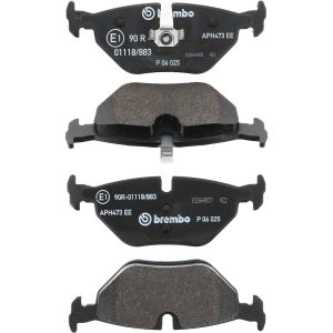 Brembo Brake Pad, Fmsi Number D692-7286/ D692-7567, Low-Metallic, Set of 4 – P06025