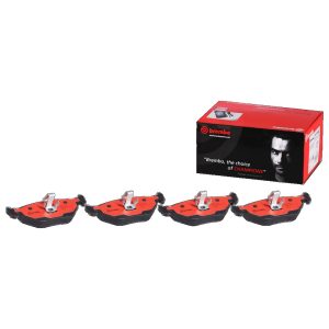 Brembo Brake Pad, Nao, Fmsi Number D692-7286/ D692-7567, Ceramic, Set of 4 – P06025N