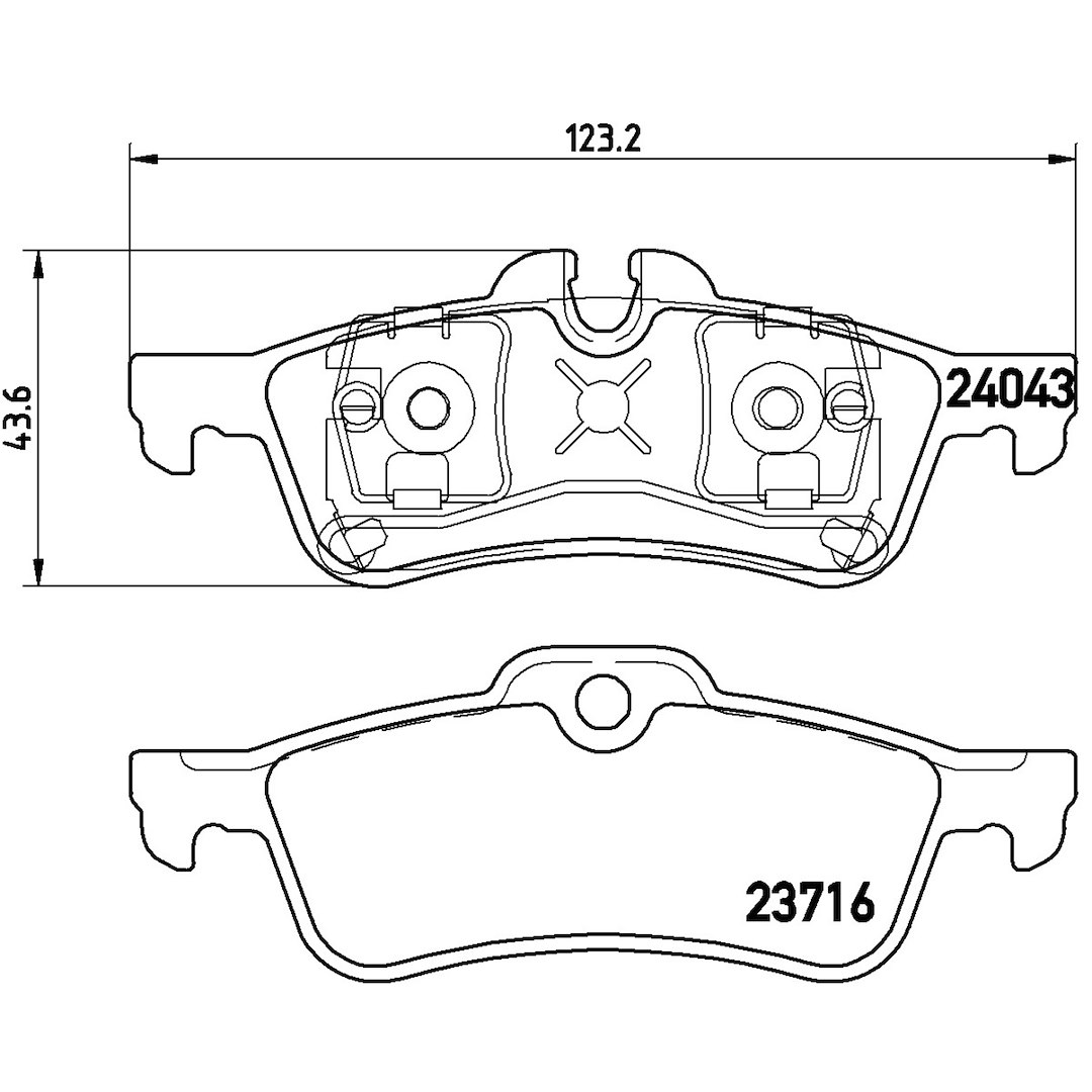 Brembo Brake Pad, Fmsi Number D1060-7842, Low-Metallic, Set of 4 – P06032