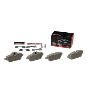 Brembo Brake Pad, Nao, Fmsi Number D1308-8423, Ceramic, Set of 4, With Hardware – P06034N