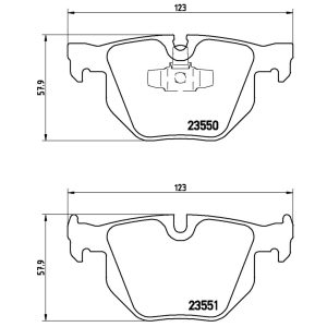 Brembo Brake Pad, Xtra Line, Fmsi Number D1170-7427, Low-Metallic, Set of 4 – P06039X