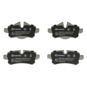 Brembo Brake Pad, Nao, Fmsi Number D1309-8424, Ceramic, Set of 4, With Hardware – P06052N