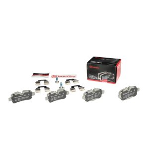 Brembo Brake Pad, Nao, Fmsi Number D1309-8424, Ceramic, Set of 4, With Hardware – P06052N