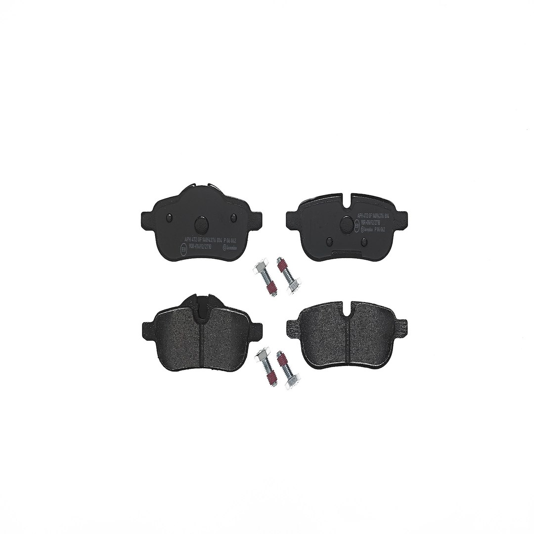 Brembo Brake Pad, Fmsi Number D1433-8550, Low-Metallic, Set of 4, With Hardware – P06062