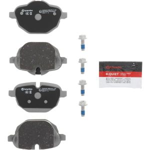 Brembo Brake Pad, Nao, Fmsi Number D1473-8672, Ceramic, Set of 4, With Hardware – P06064N