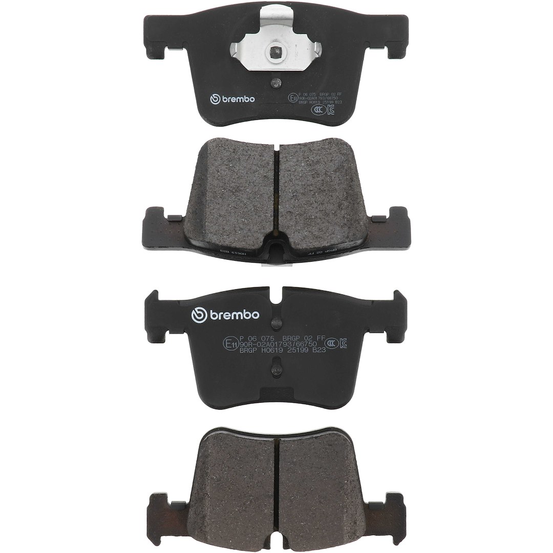 Brembo Brake Pad, Fmsi Number D1561-8772, Low-Metallic, Set of 4 – P06075