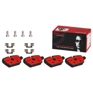 Brembo Brake Pad, Nao, Fmsi Number D1554-8764, Ceramic, Set of 4, With Hardware – P06080N