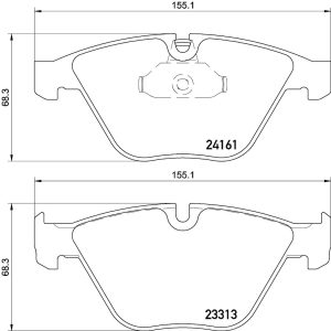 Brembo Brake Pad, Fmsi Number D1260-7799, Low-Metallic, Set of 4 – P06081