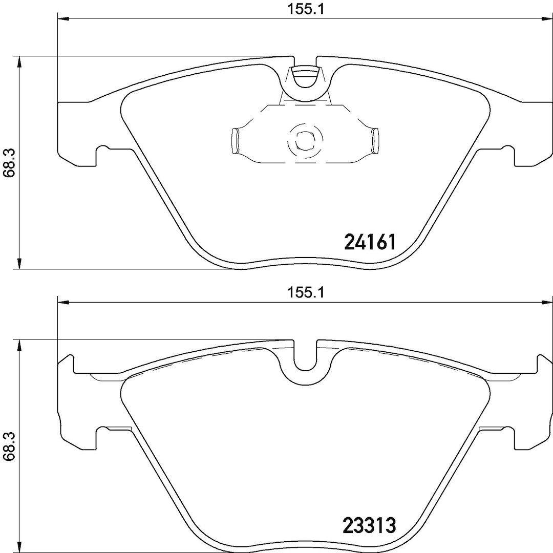Brembo Brake Pad, Fmsi Number D1260-7799, Low-Metallic, Set of 4 – P06081