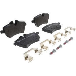 Brembo Brake Pad, Fmsi Number D1204-8324, Low-Metallic, Set of 4, With Hardware/ Brake Caliper Screws – P06086