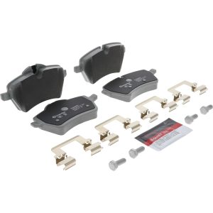 Brembo Brake Pad, Nao, Fmsi Number D1204-8324, Ceramic, Set of 4, With Hardware/ Brake Caliper Screws – P06086N