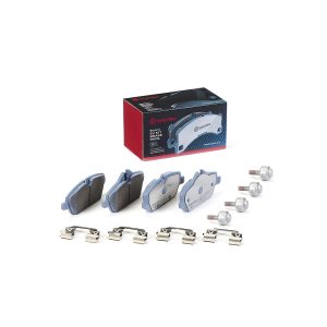 Brembo Brake Pad, Beyond Line, Fmsi Number D1308-8992, Low-Metallic, Set of 4, With Mounting Hardware – P06091E