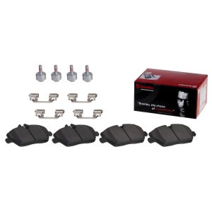Brembo Brake Pad, Nao, Fmsi Number D1308-8992, Ceramic, Set of 4, With Hardware – P06091N