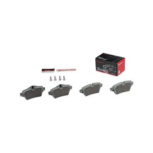 Brembo Brake Pad, Nao, Fmsi Number D1801-9033, Ceramic, Set of 4, With Brake Caliper Screws – P06092N