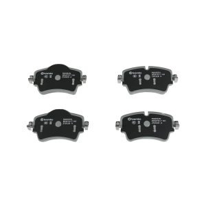 Brembo Brake Pad, Nao, Fmsi Number D1801-9033, Ceramic, Set of 4, With Brake Caliper Screws – P06092N