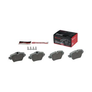 Brembo Brake Pad, Nao, Fmsi Number D1892-9120, Ceramic, Set of 4, With Brake Caliper Screws – P06093N