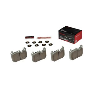 Brembo Brake Pad, Nao, Fmsi Number D1875-8991, Ceramic, Set of 4, With Hardware – P06097N