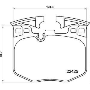 Brembo Brake Pad, Fmsi Number D1867-9097, Low-Metallic, Set of 4 – P06099
