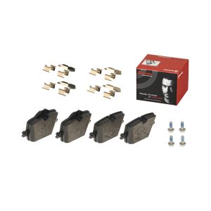 Brembo Brake Pad, Prime Line, Fmsi Number D2221-9461, Low-Metallic, Set of 4, With Mounting Hardware – P06114