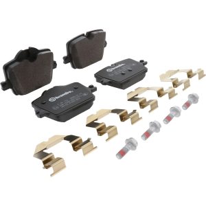 Brembo Brake Pad, Prime Line, Fmsi Number D2221-9461, Low-Metallic, Set of 4, With Mounting Hardware – P06114
