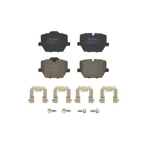 Brembo Brake Pad, Prime Line, Fmsi Number D2220-9460, Low-Metallic, Set of 4, With Mounting Hardware – P06116