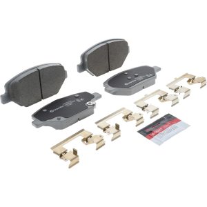 Brembo Brake Pad, Nao, Fmsi Number D1886-9114, Ceramic, Set of 4, With Hardware – P07007N