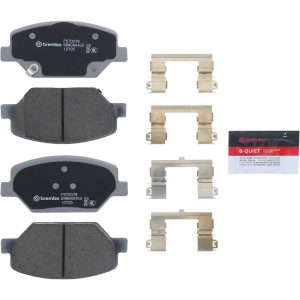 Brembo Brake Pad, Nao, Fmsi Number D1886-9114, Ceramic, Set of 4, With Hardware – P07007N
