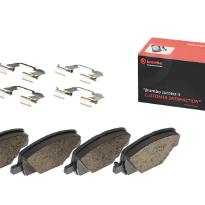 Brembo Brake Pad, Prime Line, Fmsi Number D2019-9144, Low-Metallic, Set of 4, With Mounting Hardware – P07012