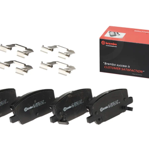 Brembo Brake Pad, Prime Line, Fmsi Number D2019-9144, Low-Metallic, Set of 4, With Mounting Hardware – P07012