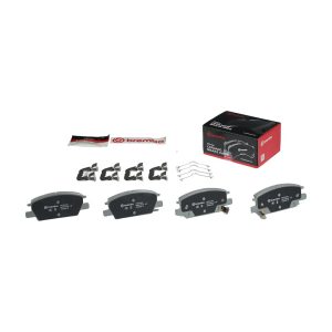 Brembo Brake Pad, Nao, Fmsi Number D1913-9144, Ceramic, Set of 4, With Hardware – P07016N