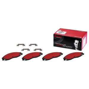 Brembo Brake Pad, Nao, Fmsi Number D921-7822, Ceramic, Set of 4, With Hardware – P09006N