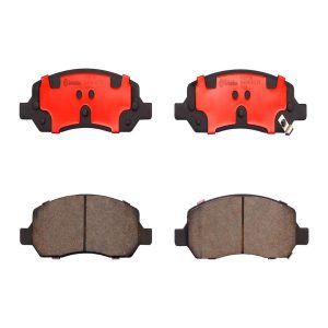 Brembo Brake Pad, Nao, Fmsi Number D1172-8283, Ceramic, Set of 4, With Hardware – P09017N