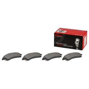 Brembo Brake Pad, Nao, Fmsi Number D1019-7923, Ceramic, Set of 4, With Hardware – P09019N