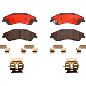 Brembo Brake Pad, Nao, Fmsi Number D729-7596, Ceramic, Set of 4, With Hardware – P10002N
