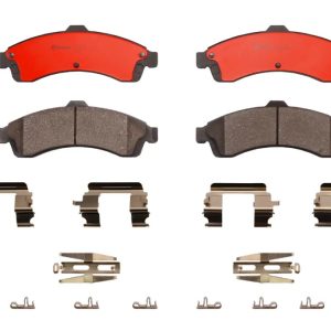 Brembo Brake Pad, Nao, Fmsi Number D882-7759, Ceramic, Set of 4, With Hardware – P10009N