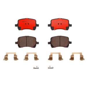 Brembo Brake Pad, Nao, Fmsi Number D1160-8270, Ceramic, Set of 4, With Hardware – P10014N