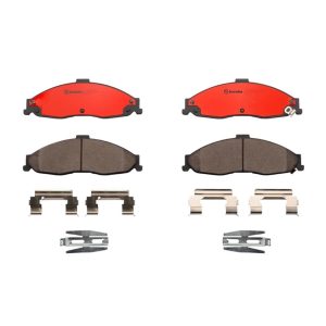 Brembo Brake Pad, Nao, Fmsi Number D749-7618, Ceramic, Set of 4, With Hardware – P10024N