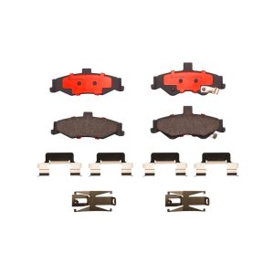 Brembo Brake Pad, Nao, Fmsi Number D750-7619, Ceramic, Set of 4, With Hardware – P10025N
