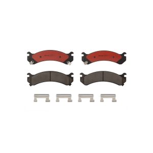 Brembo Brake Pad, Nao, Fmsi Number D784-8454, Ceramic, Set of 4, With Hardware – P10026N